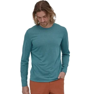 PATAGONIA M’S L/S CAP COOL TRAIL SHIRT ABALONE BLUE 22 pas cher en vente 7