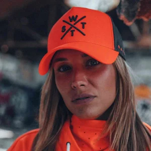 acheter en ligne WATTS TRUCKER CAP TRIBE EMBOSSE FLUO ORANGE 23 7