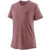 Retour Facile et Gratuit PATAGONIA W’S CAP COOL MERINO GRAPHIC SHIRT CLEAN CLIMB BLOOM/EVENING MAUVE 23 11