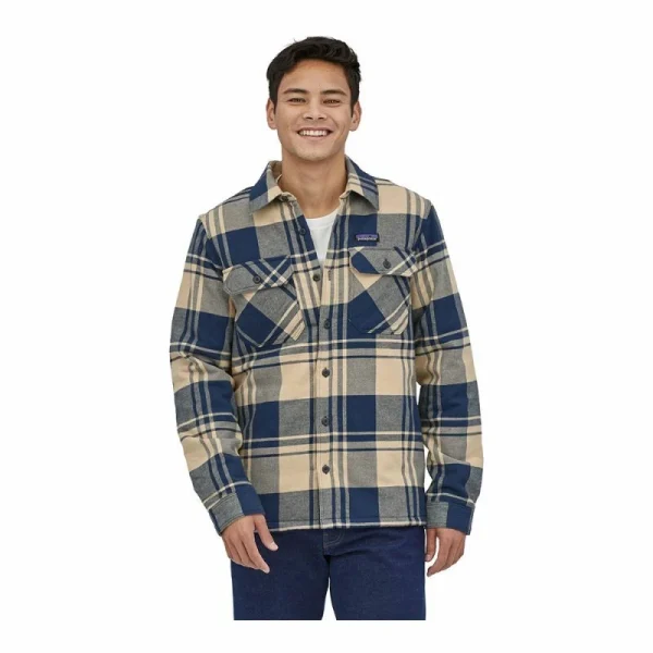 grande promotion Budget 😍 Patagonia Insulated Organic Cotton MW Fjord Flannel 👕 Shirt – Chemise homme 🧨 3