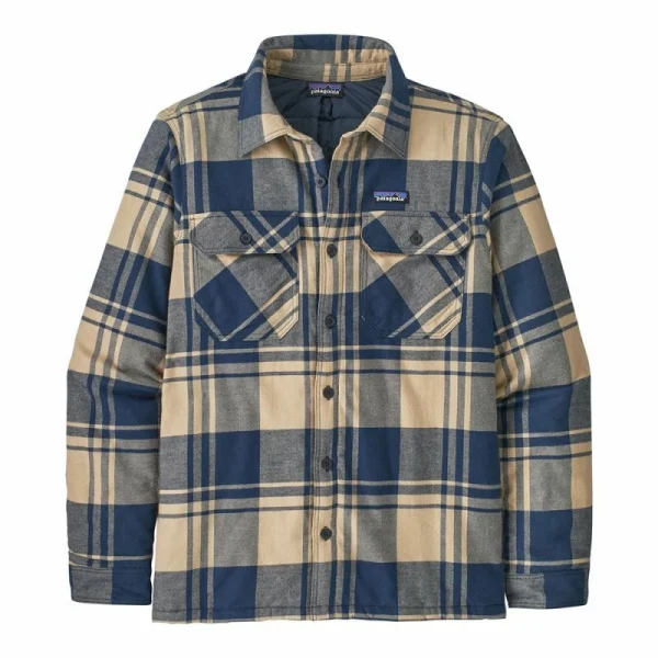 grande promotion Budget 😍 Patagonia Insulated Organic Cotton MW Fjord Flannel 👕 Shirt – Chemise homme 🧨 1