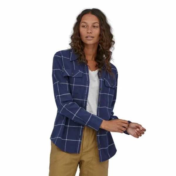 Top ventes Vente flash ✔️ Patagonia L/S Organic Cotton MW Fjord Flannel 👕 Shirt – Chemise femme 🎁 3